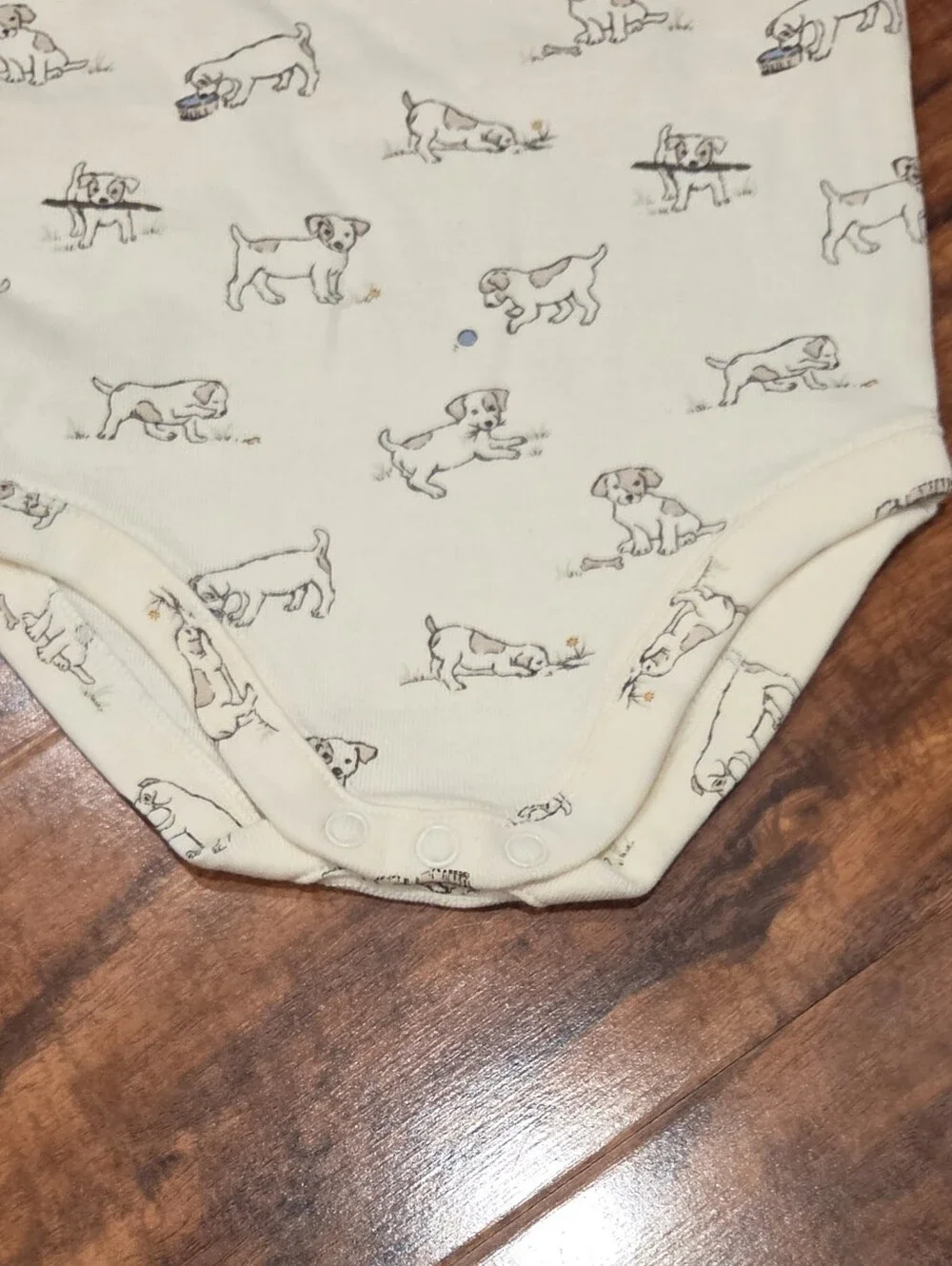 Janie and Jack NWT 0-3 Months Cream Bodysuit w/ Dog Print